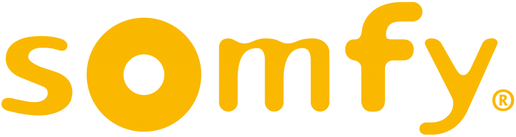 Somfy logo shown in yellow.